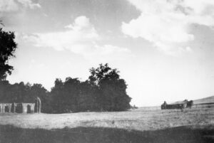 Tule River Indian Reservation HQ Building (L) and Commissary (R) ca 1900