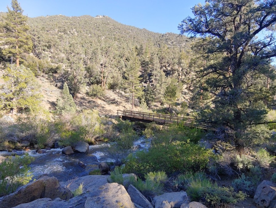 Bridge Over the Kern River on the PCT in South Sierra Wilderness